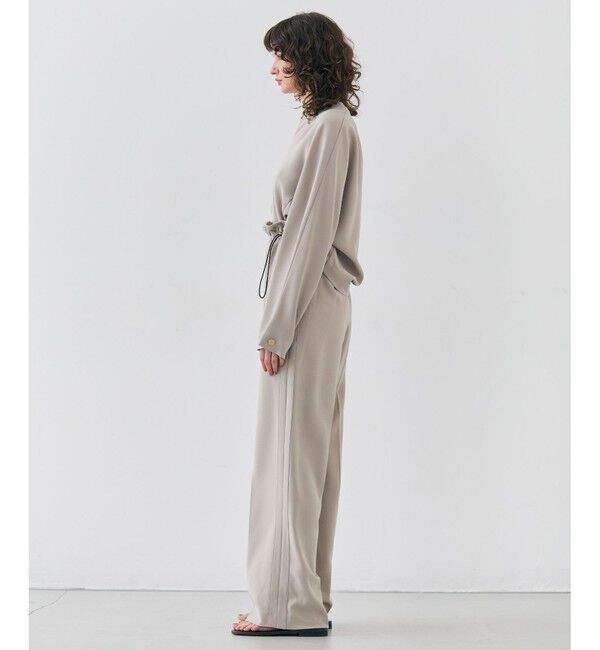 BEIGE,「【洗える】RUE / スリットネックフォルムブラウス」|シャツ・ブラウス|