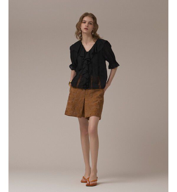 GRACE CONTINENTAL「リーフジャガードショートパンツ」|その他|