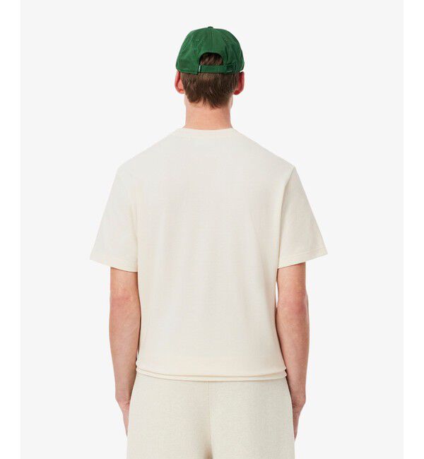 LACOSTE「フロントボーダーパネル鹿の子Tシャツ」|Tシャツ・カットソー|