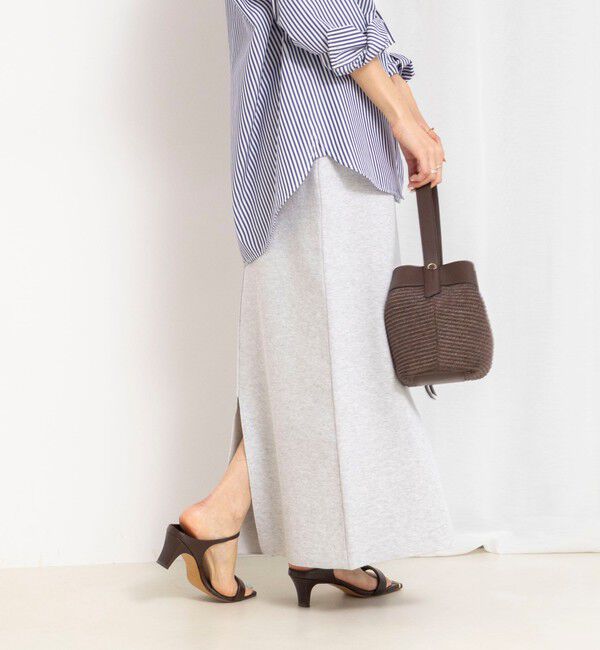 NOLLEY'S「《手洗い可能》《セットアップ対応》スウェットライク2WAYニットスカート」|スカート|