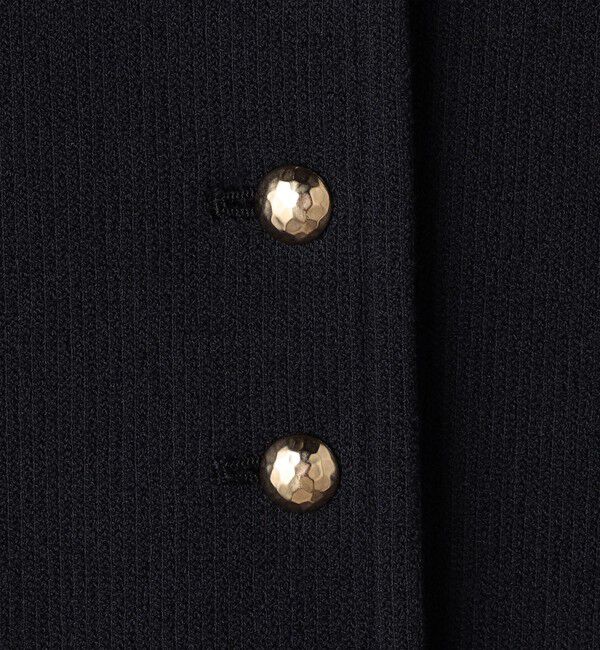 NOLLEY'S sophi「ウォッシャブルラッセルリングカーデジャケット」|ノーカラージャケット|