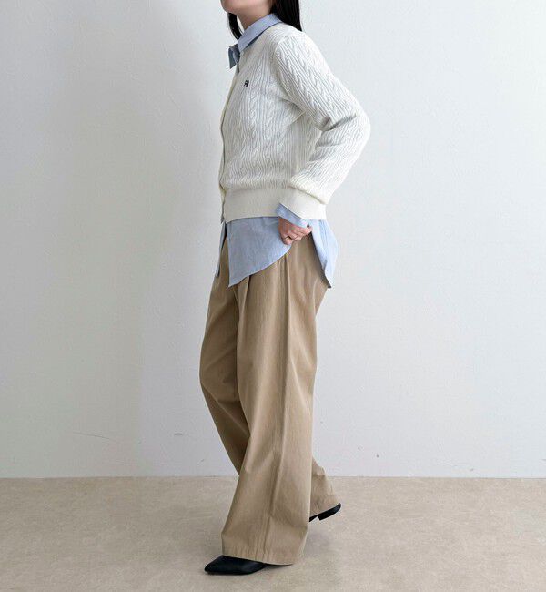 fredy emue「FR刺繍ケーブル柄ニットカーディガン」|カーディガン|