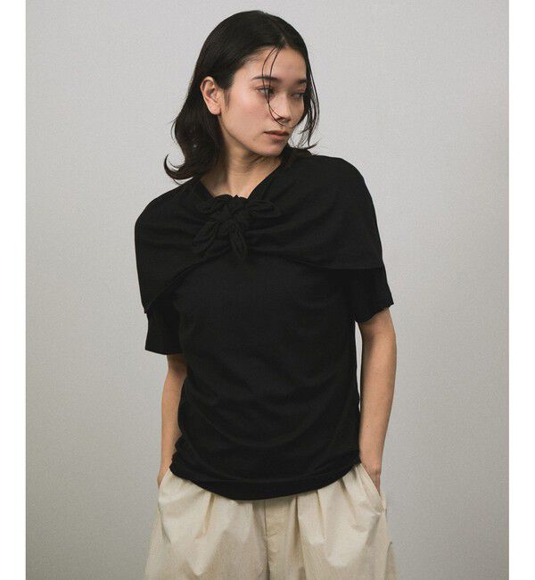SALON adam et rope'「【MAISON EENK（メゾン インク）】Jeong-Ja Knot T-Shirt」|Tシャツ・カットソー|