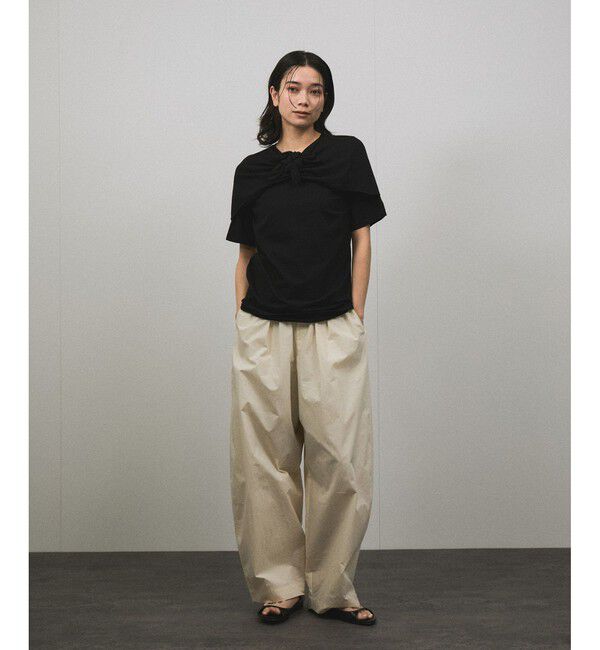 SALON adam et rope'「【MAISON EENK（メゾン インク）】Jeong-Ja Knot T-Shirt」|Tシャツ・カットソー|