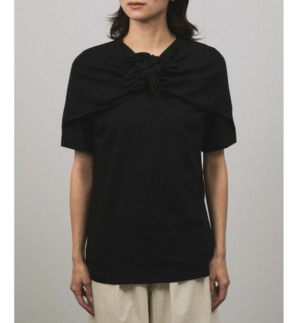 SALON adam et rope'「【MAISON EENK（メゾン インク）】Jeong-Ja Knot T-Shirt」|Tシャツ・カットソー|