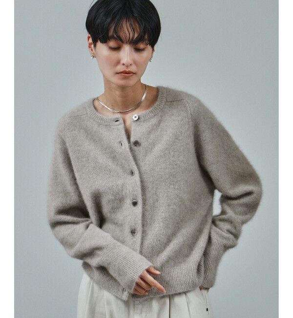 SALON adam et rope'「フォックスカシミヤ混 前後2WAYカーディガン / セットアップ対応」|カーディガン|