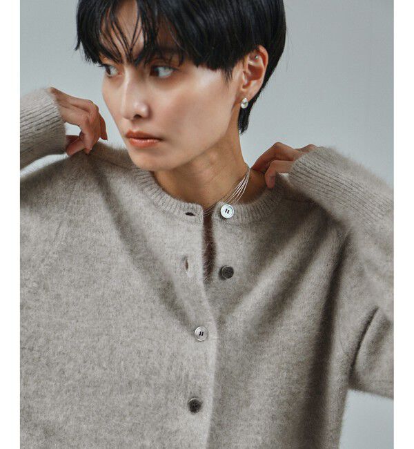 SALON adam et rope'「フォックスカシミヤ混 前後2WAYカーディガン / セットアップ対応」|カーディガン|