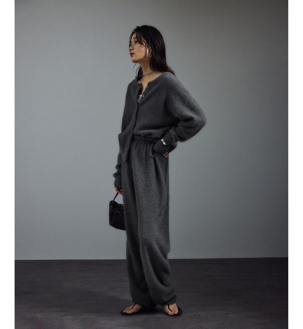 SALON adam et rope'「フォックスカシミヤ混 前後2WAYカーディガン / セットアップ対応」|カーディガン|