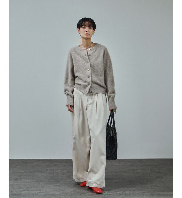 SALON adam et rope'「フォックスカシミヤ混 前後2WAYカーディガン / セットアップ対応」|カーディガン|