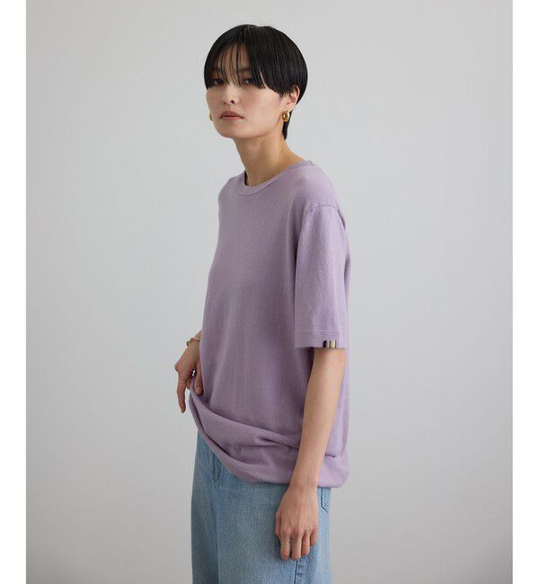 SALON adam et rope'「【J'aDoRe・店舗限定】【extreme cashmere（エクストリーム・カシミア）】james ニットTシャツ」|Tシャツ・カットソー|