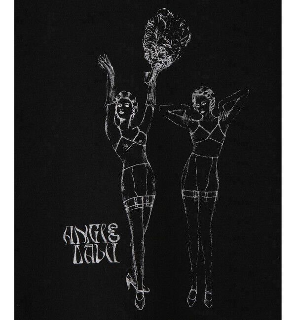 SALON adam et rope'「【Angie La La for SALON】コラボプリントTEE」|Tシャツ・カットソー|