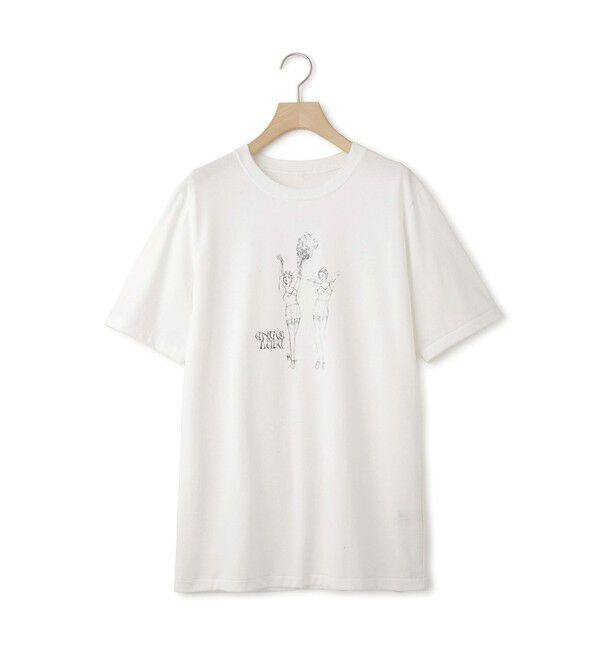 SALON adam et rope'「【Angie La La for SALON】コラボプリントTEE」|Tシャツ・カットソー|オフホワイト(15)