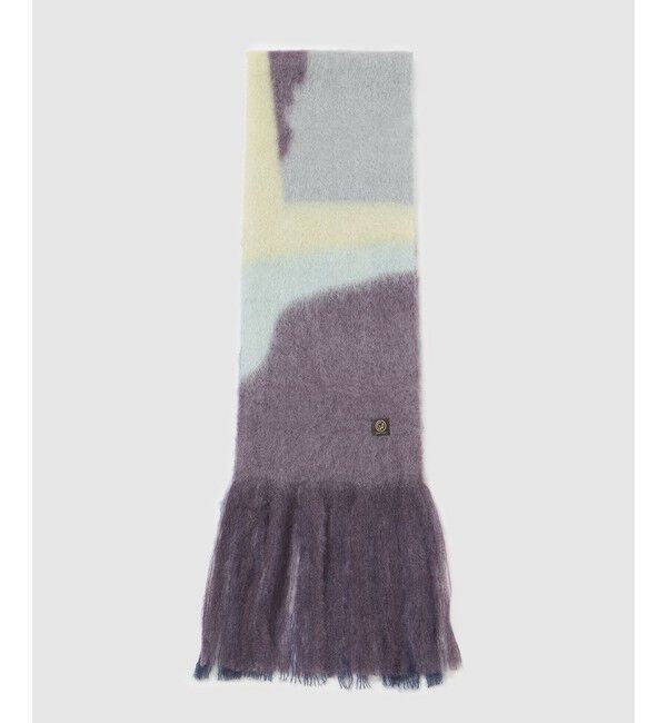 ROPE「【MANTAS EZCARAY(マンタス エスカライ)】 VIEWS MOHAIR STOLE (REF. NIGHT 1-B)」|ストール|ネイビー系(43)