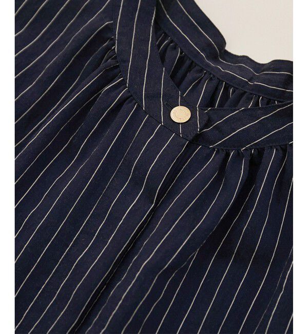 ROPE「【洗える】キュプラシルク フレンチスリーブブラウス」|シャツ・ブラウス|