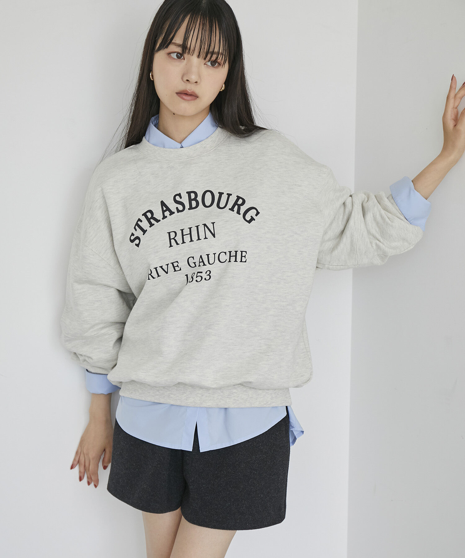 VIS「【新色追加】【選べる4色】裏毛スウェットプルオーバー」|スウェット・ジャージ|