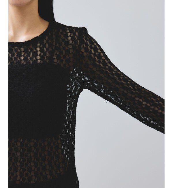 VIS「【WEB/一部店舗限定】レース配色プルオーバー」|Tシャツ・カットソー|