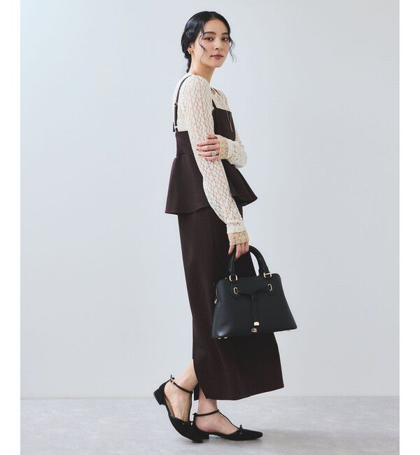 VIS「【WEB/一部店舗限定】レース配色プルオーバー」|Tシャツ・カットソー|