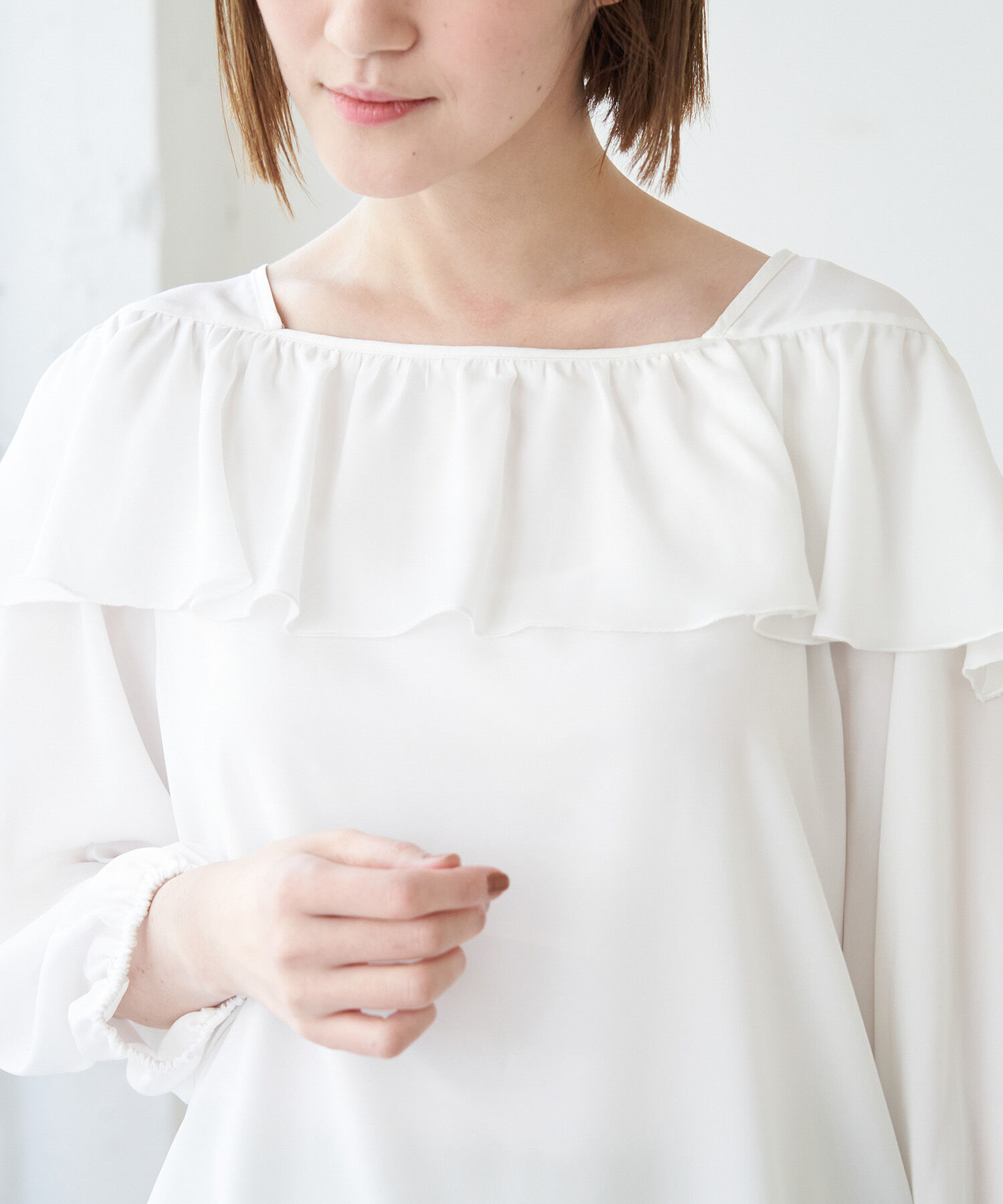 Rope&rsquo;Picnic「ラッフルデザインブラウス」|シャツ・ブラウス|