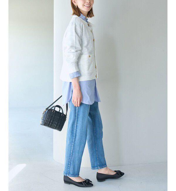 Rope&rsquo;Picnic「カットツイードメタル釦カーディガン」|カーディガン|