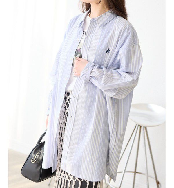 Rope&rsquo;Picnic「【BEVERLY HILLS POLO CLUB/ビバリーヒルズポロクラブ】BIGシャツ」|シャツ・ブラウス|