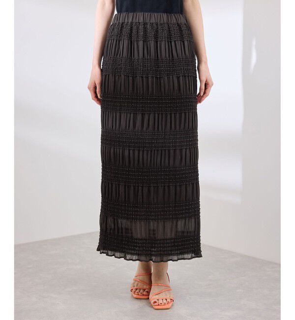 Rope&rsquo;Picnic「フリルギャザーロングスカート」|スカート|