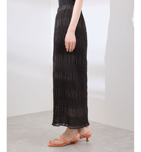 Rope&rsquo;Picnic「フリルギャザーロングスカート」|スカート|