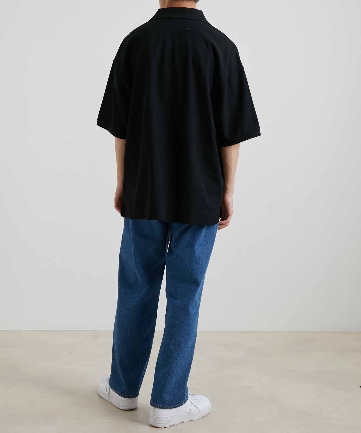 ADAM ET ROPE'「【WEB限定】LOGAN/ローガン 別注 ワンポイント刺繍 ビッグシルエット カノコ ポロシャツ」|シャツ・ブラウス|