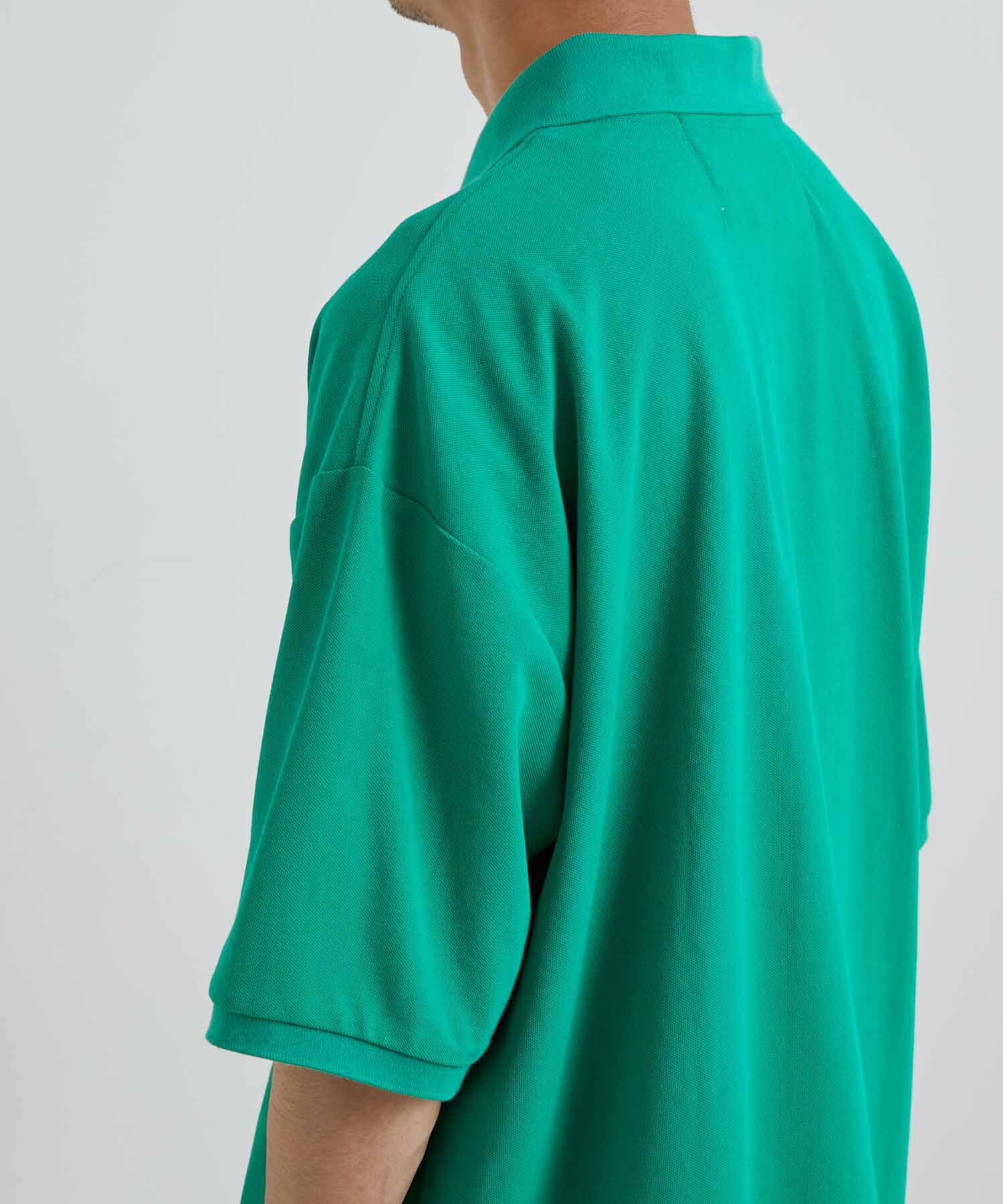 ADAM ET ROPE'「【WEB限定】LOGAN/ローガン 別注 ワンポイント刺繍 ビッグシルエット カノコ ポロシャツ」|シャツ・ブラウス|