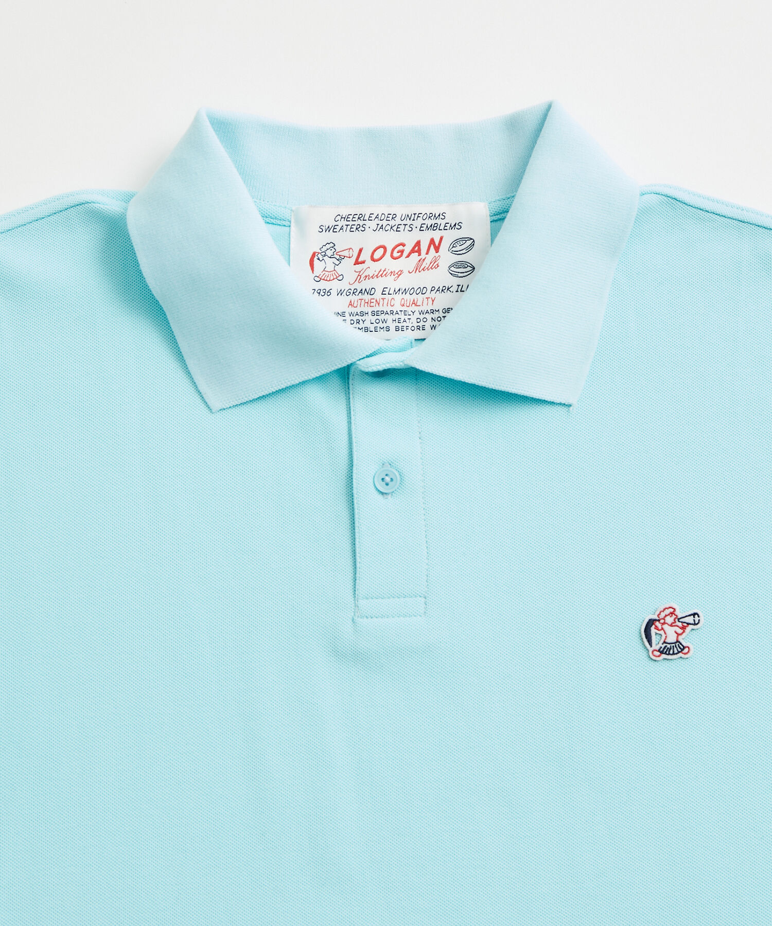 ADAM ET ROPE'「【WEB限定】LOGAN/ローガン 別注 ワンポイント刺繍 ビッグシルエット カノコ ポロシャツ」|シャツ・ブラウス|