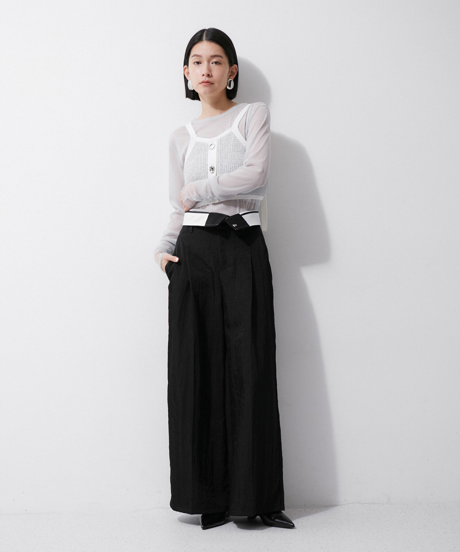 ADAM ET ROPE'「ターンナップウエストチノパンツ」|チノ|