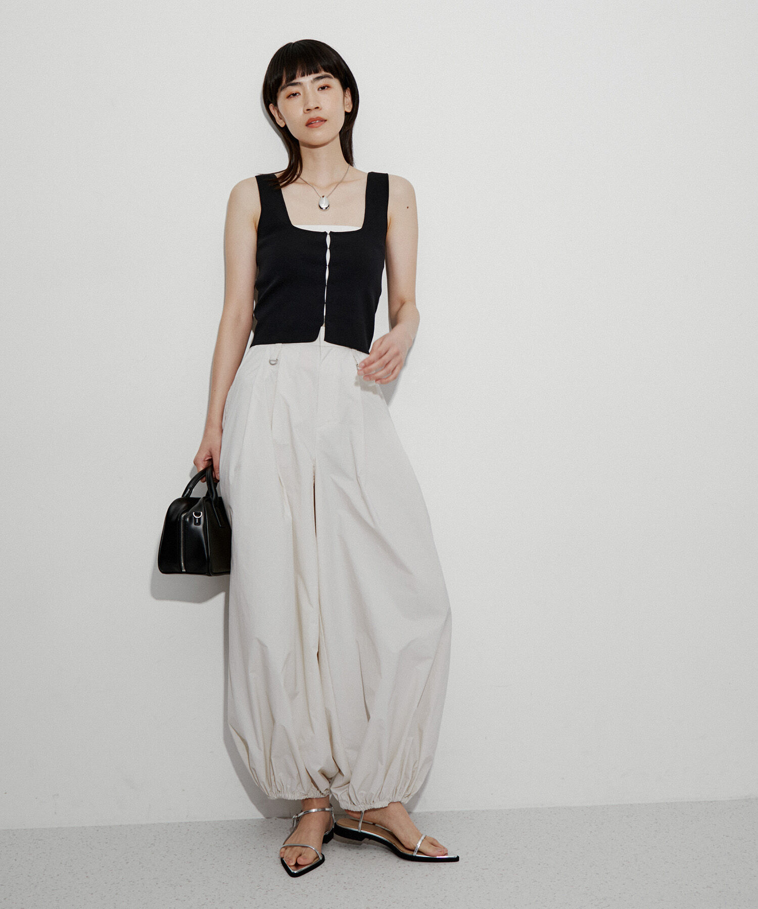 ADAM ET ROPE'「ホックフルニードルタンクトップ」|タンクトップ|