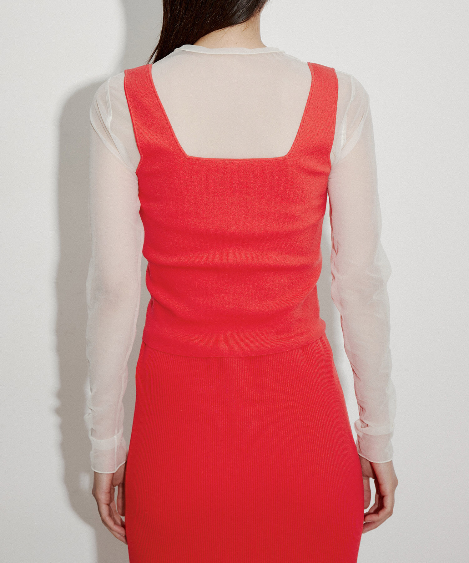 ADAM ET ROPE'「ホックフルニードルタンクトップ」|タンクトップ|