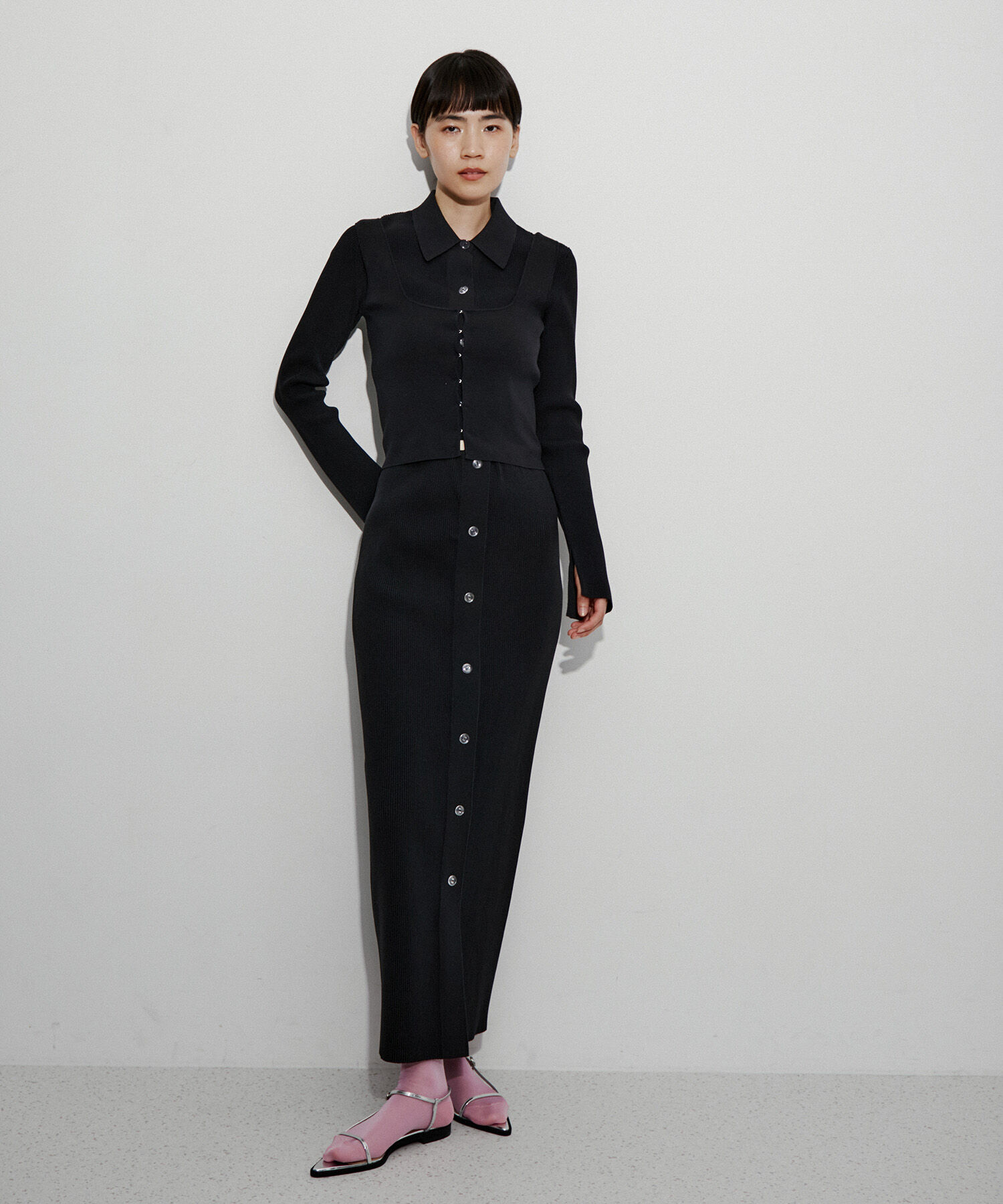 ADAM ET ROPE'「ホックフルニードルタンクトップ」|タンクトップ|