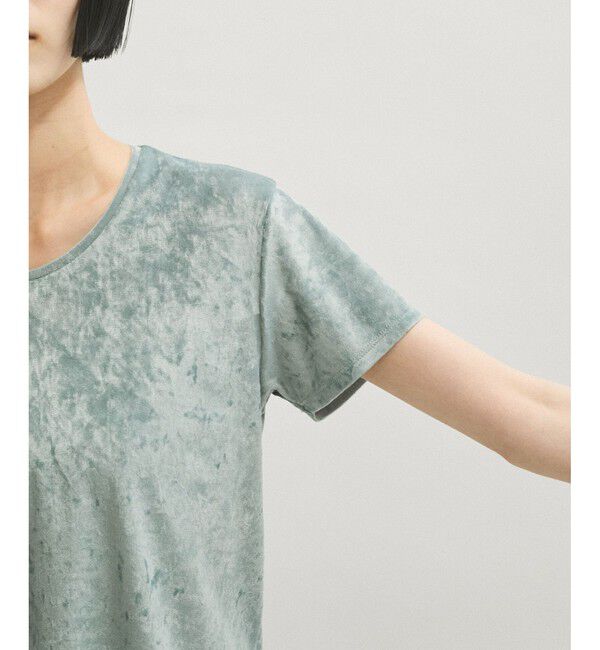 ADAM ET ROPE'「クラッシュベロアTシャツ」|Tシャツ・カットソー|