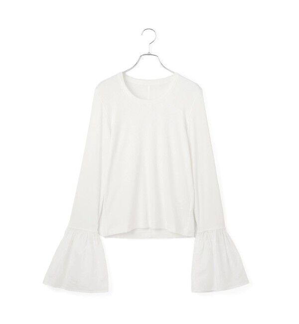 ADAM ET ROPE'「カフスフレアーリブプルオーバー」|Tシャツ・カットソー|