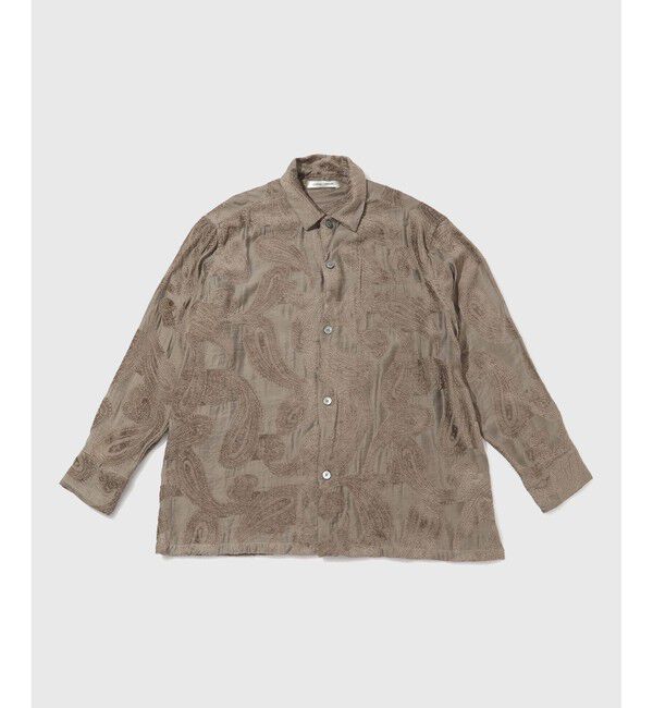 ADAM ET ROPE'「【CMMN SWDN/コモン スウェーデン】Paisley SHIRTS」|シャツ・ブラウス|チャコール(06)