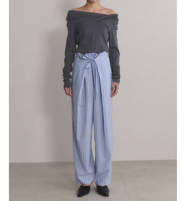 ADAM ET ROPE'「【EMOELLE】スビンコットンオフショルトップス」|Tシャツ・カットソー|