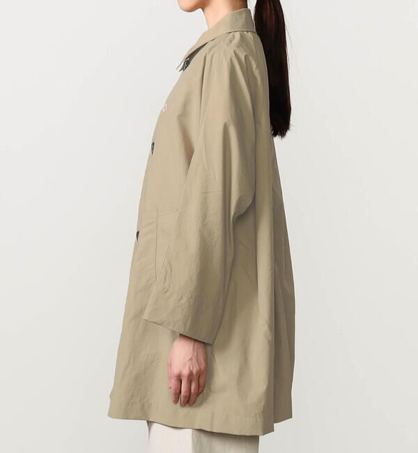 DANTON「DANTON | ナイロンタッサー ドルマンスリーブコート WOMEN」|ダッフルコート|