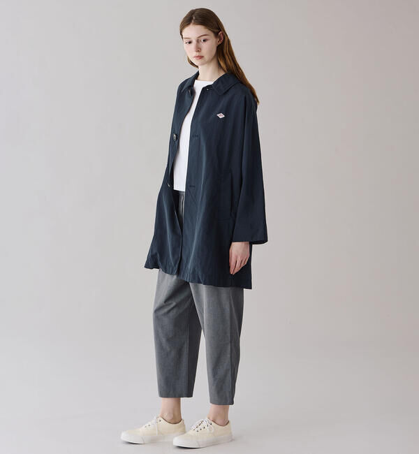 DANTON「DANTON | ナイロンタッサー ドルマンスリーブコート WOMEN」|ダッフルコート|