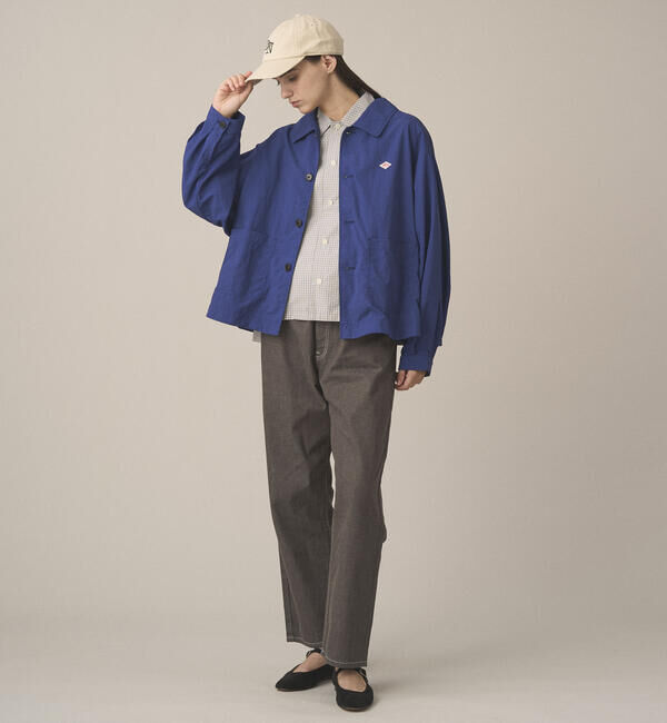 DANTON「DANTON | ナイロンタッサー ドルマンスリーブジャケット WOMEN」|テーラードジャケット|