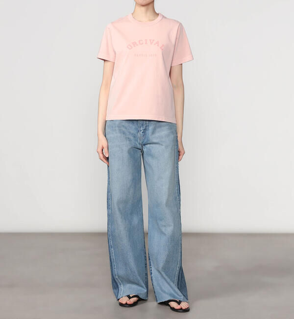 ORCIVAL「ORCIVAL | ジャージーニット コンパクトプリントTシャツ WOMEN」|Tシャツ・カットソー|