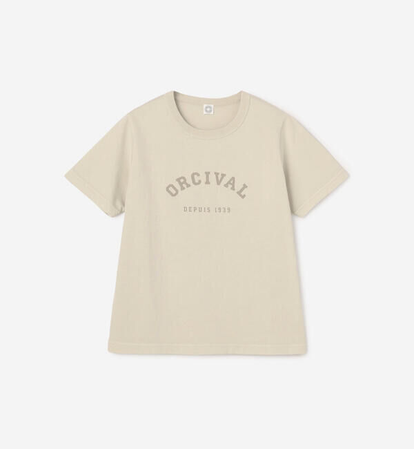 ORCIVAL「ORCIVAL | ジャージーニット コンパクトプリントTシャツ WOMEN」|Tシャツ・カットソー|GREIGE