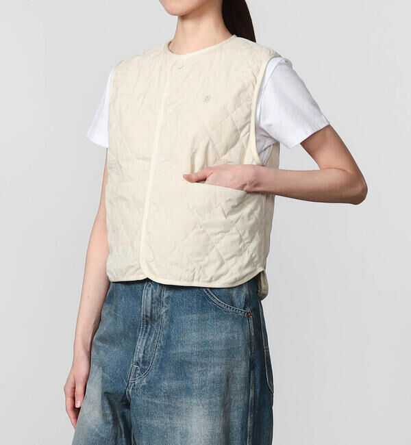 GYMPHLEX「Gymphlex | ナイロン キルティングショートベスト WOMEN」|その他|