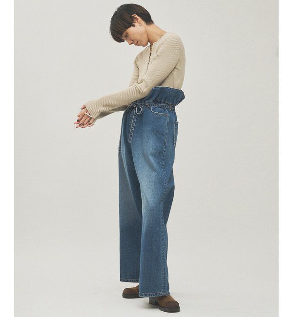  「RAW SILKレースアッププルオーバー」|ニット・セーター|