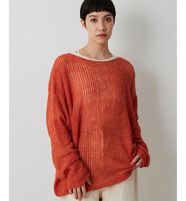 THE PAUSE「【THE PAUSE】メッシュプルオーバー」|ニット・セーター|