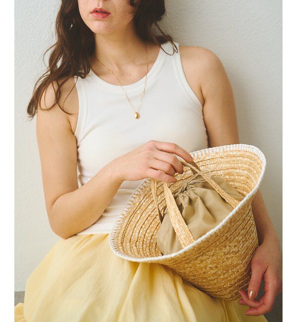  「【Caterina Bertini】別注ステッチカゴバッグ」|トートバッグ|ベージュ