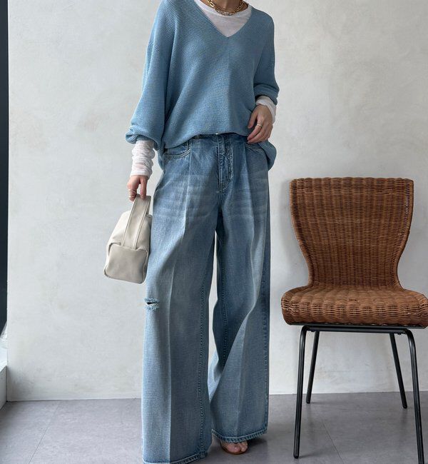  「【WEB限定】袖シャーリングデザインプルオーバー」|Tシャツ・カットソー|