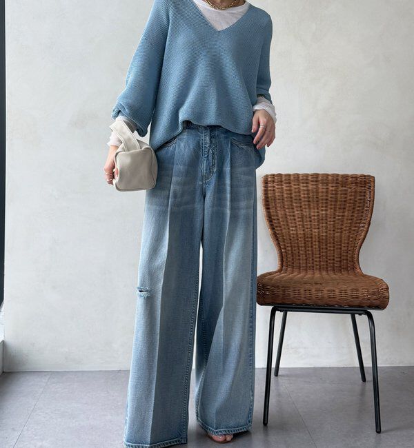  「【WEB限定】袖シャーリングデザインプルオーバー」|Tシャツ・カットソー|