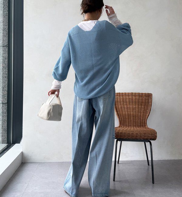  「【WEB限定】袖シャーリングデザインプルオーバー」|Tシャツ・カットソー|