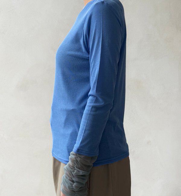  「【WEB限定】袖シャーリングデザインプルオーバー」|Tシャツ・カットソー|